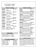 December 1, 2013 bulletin
